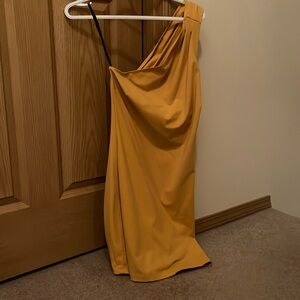 Bebe one shoulder mini dress